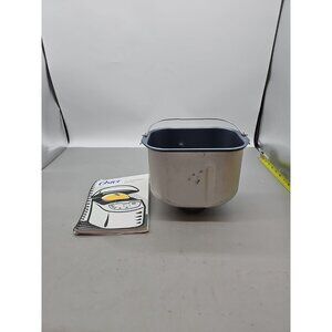 Sunbeam Oster Bread Maker Replacement Part Pan & Book  5838- 026 2 Pound USA